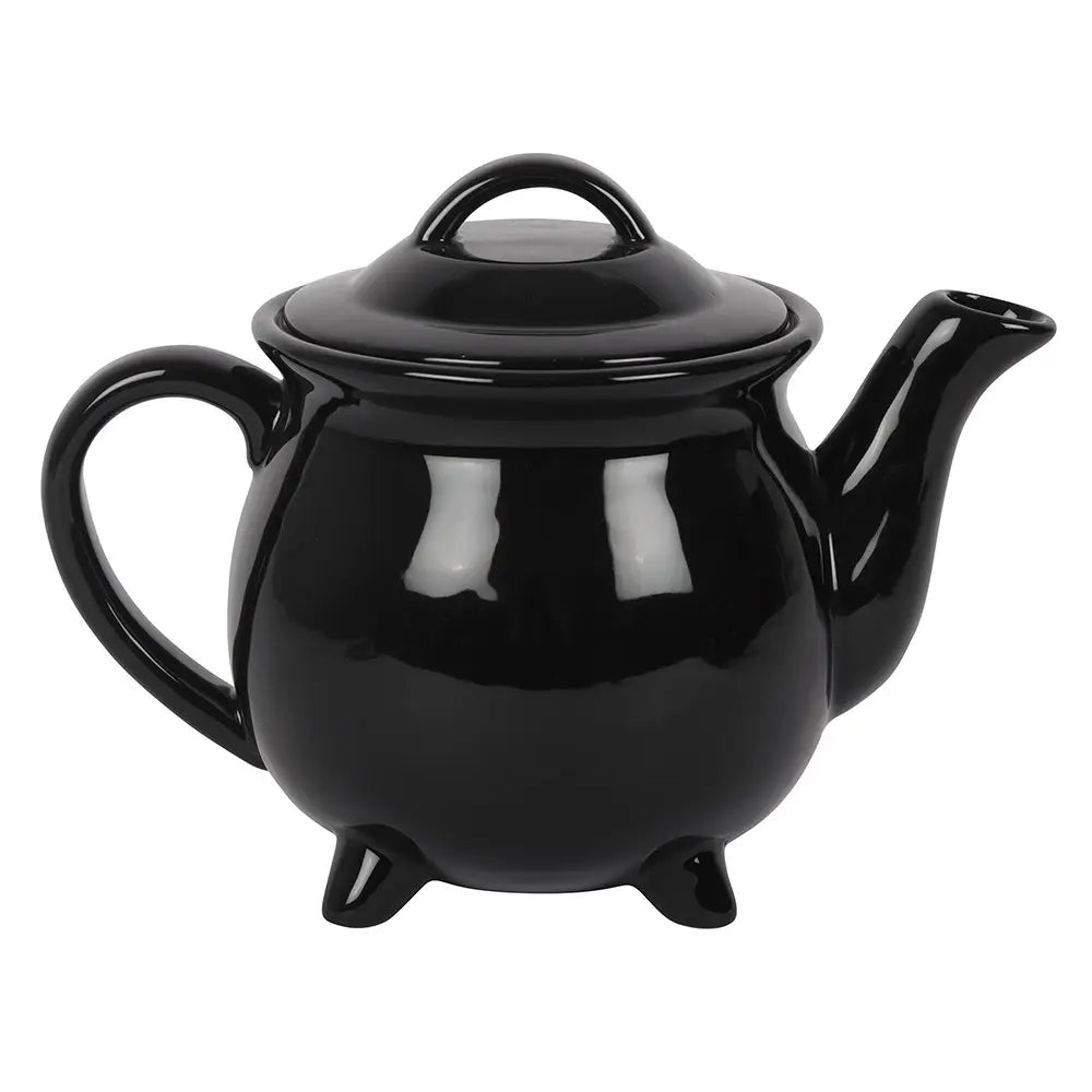 Witches Brew Ceramic Halloween Cauldron Tea Set
