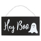 Hey Boo Hanging Halloween Ghost Sign