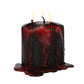 Small Gothic Vampire Blood Pillar Candle