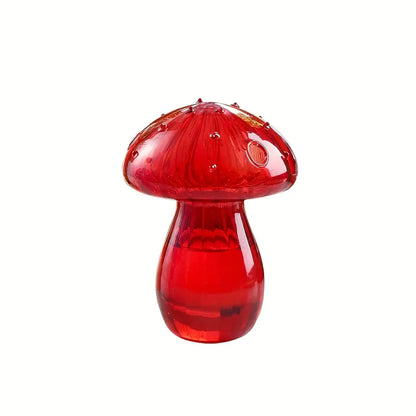 Mushroom Glass Bud Vase