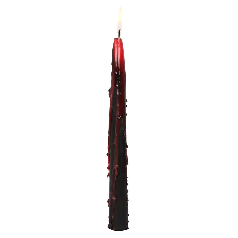Set of 8 Gothic Vampire Blood Taper Candles