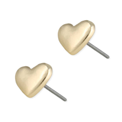 Literary Quotes Heart Post Earrings