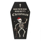 Dead Inside Gothic Christmas Coffin Plaque