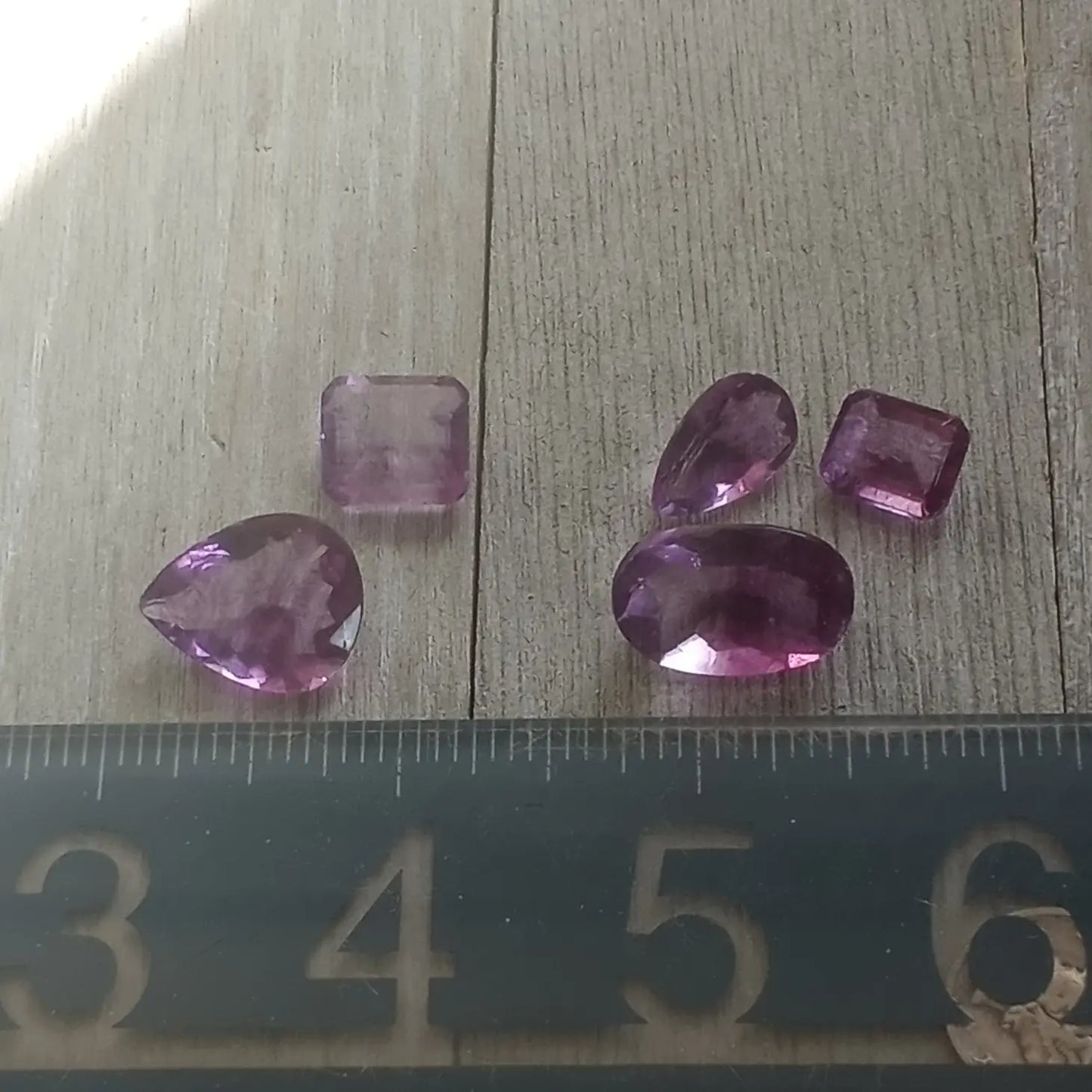 Faceted Fluorite Gems