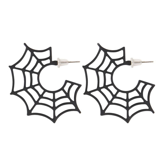 Halloween Spiderweb Earrings