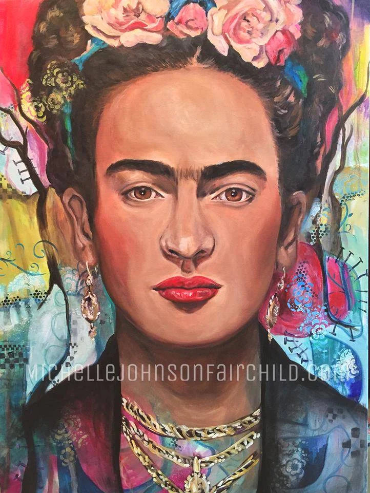 11"x14" Signed Print: Frida Kahlo