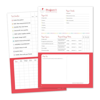 Knit & Crochet Project Planner: Plan & Organize 12 Projects!