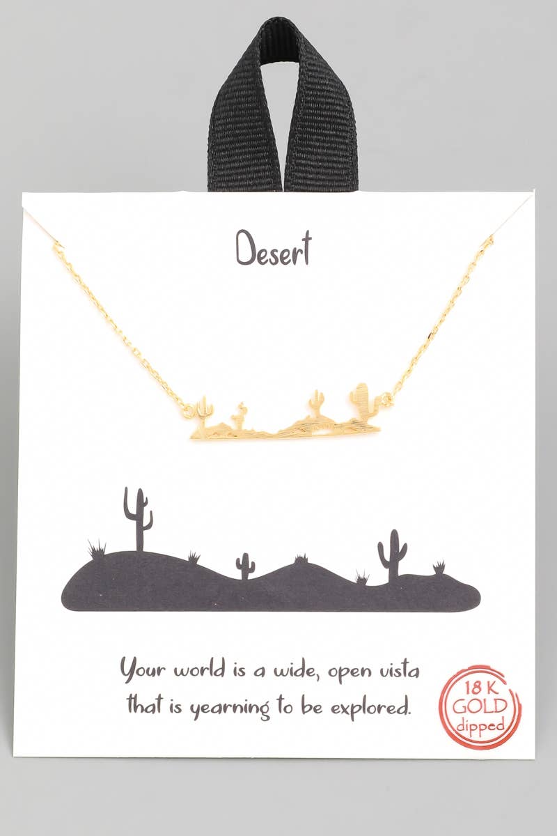 Desert Pendant Necklace