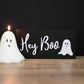Hey Boo Hanging Halloween Ghost Sign