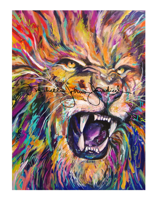 11"x14" Signed Print: ROAR the Lion of Judah